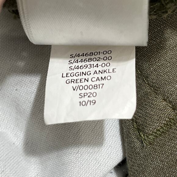 GAP Pants Womens 0/25 Army Green Camo‎ Denim Legging Skimmer Ankle Skinny - Picture 6 of 10